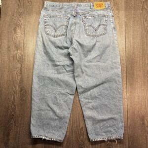 Vintage Levis 560 Comfort Fit Jeans 40x32 Light Wash Wide Leg Baggy Denim Y2K
